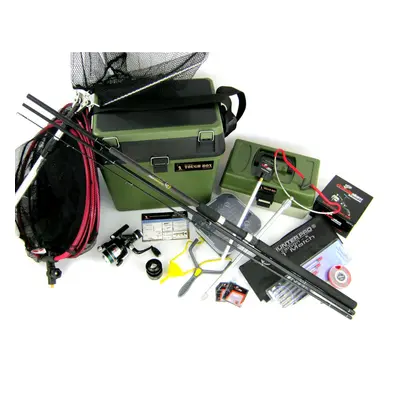 Beginners Starter Coarse Float Fishing Kit Set - 10ft Carbon Rod, Reel, Seat Box & Tackle