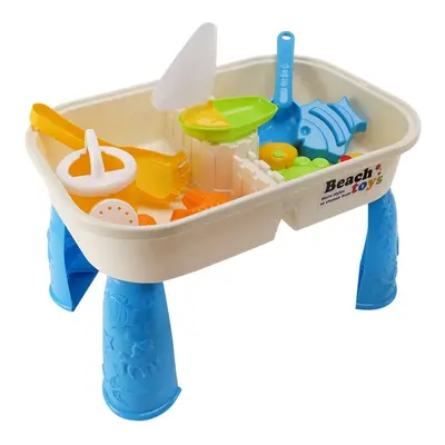 Sand and Water Table Set with Lid Cover Beach Toys Outdoor Garden Kit Kids Summer Beach for Todd