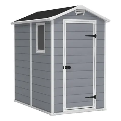 Keter Garden Shed Manor Grey Outdoor Log Timber Cabin Firewood Storage Shed