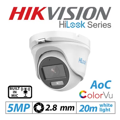 HILOOK HIKVISION COLORVU AOC MIC 3K THC-T159-MS 2.8MM METAL BODY CCTV