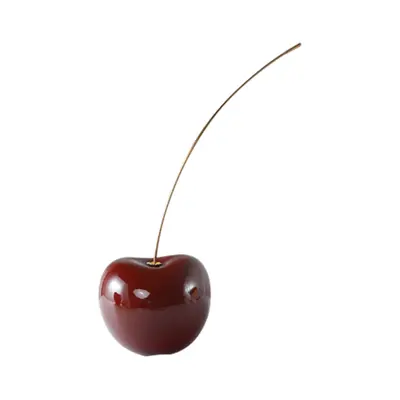 Small Cherry Sculpture Table Decor Artistic Resin Sculpture and Decor Accents Modern and Luxury 