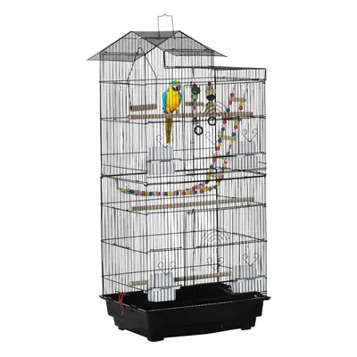 PawHut Bird Cage for Budgies, Finches, Canaries w/ Accessories, Toys, Tray