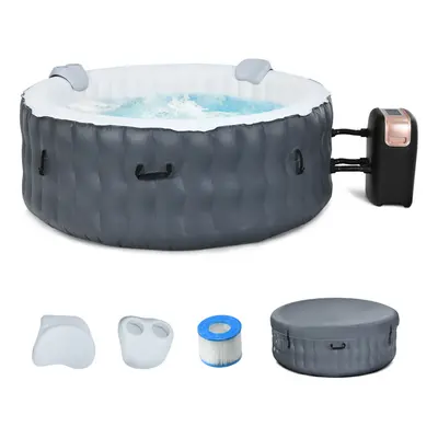 Inflatable Hot Tub Smart Filtration Bubble Hot Tub Spa w/ Massage