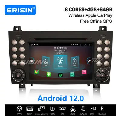 7" IPS 8-Core Android 64GB Car Stereo Mercedes-Benz SLK-Class W171 WiFi OBD2 CarPlay DAB+ Satnav