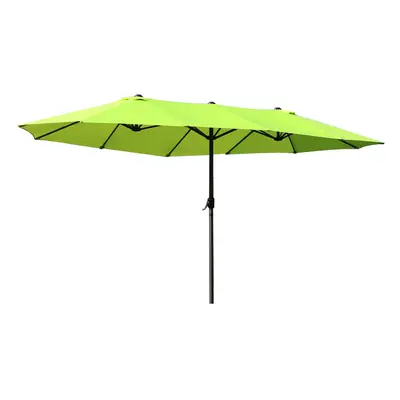 Outsunny 4.6M Garden Patio Umbrella Canopy Parasol Sun Shade w/o Base Green