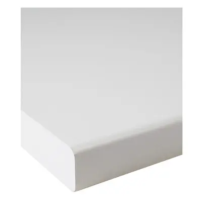 (1500 x 600mm, No Cut) Matt White Laminate Kitchen Worktop 30mm