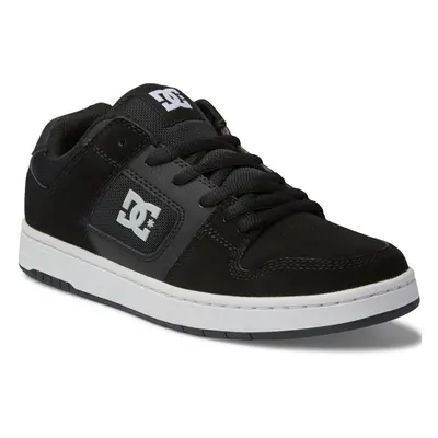 (10 UK, Black/White) DC Shoes Mens Manteca Low Rise Skater Leather Trainers Sneakers Shoes