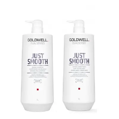 Goldwell Dualsenses Just Smooth Taming Shampoo 1000ml and Conditioner 1000ml