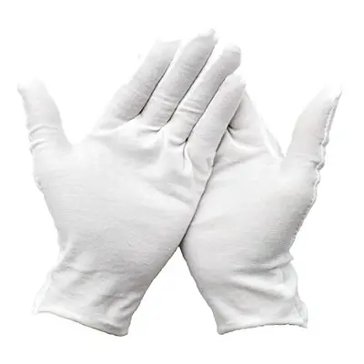 White cotton gloves PCS for eczema dry hands overnight moisturizing moisture gloves washable sil