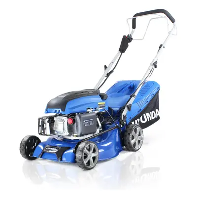 Hyundai 139cc Self-Propelled Petrol Lawnmower with Electric Start - 420mm