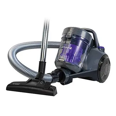 Russell Hobbs RHCV3601 ATLAS2 PET 2.5L Cylinder Vacuum, Grey & Purple, W, 2.5 liters, 77.5 Decib