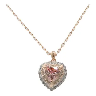 Swarovski One Collection Rose Gold Heart Pendant Necklace