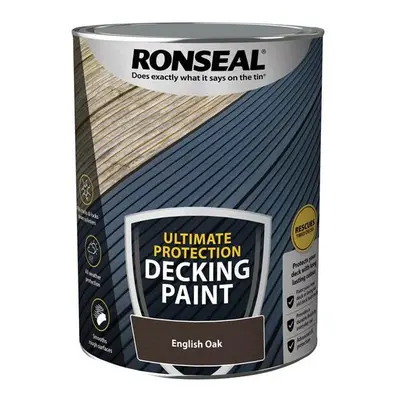 Ronseal Ultimate Protection Decking Paint English Oak litre