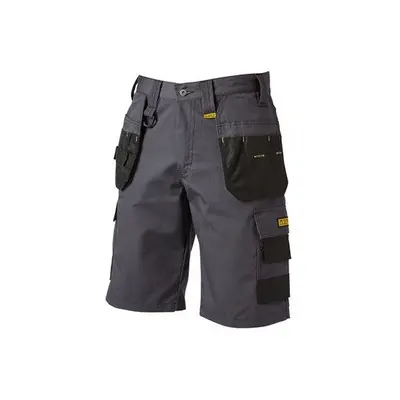 (30W) DEWALT CHEVERLEY SHORT Cheverley Lightweight Grey Polycotton Shorts Waist