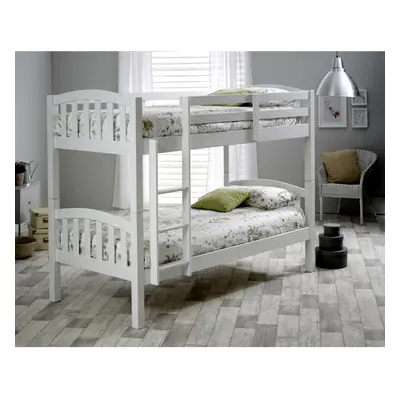 Mayflower Solid Wood White Bunk Bed