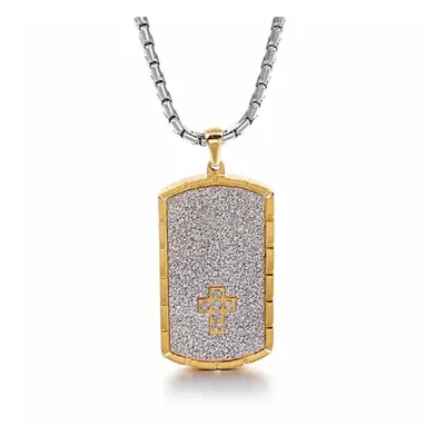 Fongten Retro Pendant Necklace Men Metal Dog Tags Chain Pendants Necklaces Mens Jewelry Gift