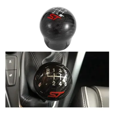 6 Speed Car Racing St Carbon Fiber Gear Shift Knob For Focus St Fiesta St