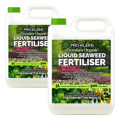 (2) Pro-Kleen 5L Organic Seaweed Fertiliser