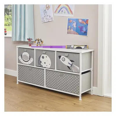 Liberty House Toys Kids Chest of Drawers, Fabric Drawer Space Unit