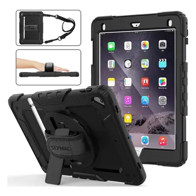 SEYMAC stock iPad 6th/5th Generation Case, Shockproof [Full-body] Protective Case with Rotating 