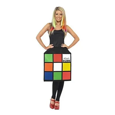 Medium Ladies Rubik's Cube 3d Costume - costume dress rubiks cube 80s fancy ladies 3d womens smi