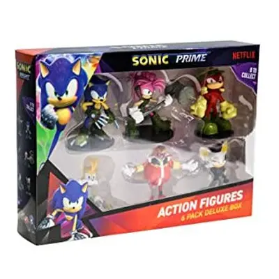 Sonic Prime Action Figures Pack Set | 7.5cm Sonic The Hedgehog Articulated Figures Based On The 