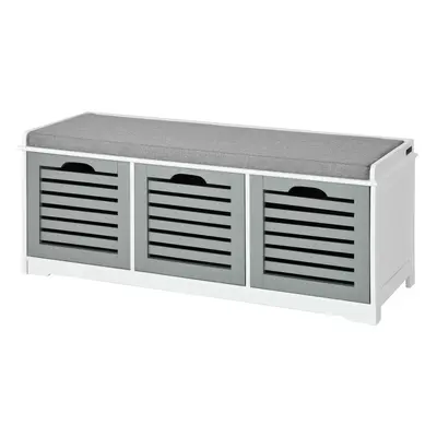 SoBuyÂ® FSR23-HG, Drawers Storage Bench Shoe Cabinet Shoe Rack Bench