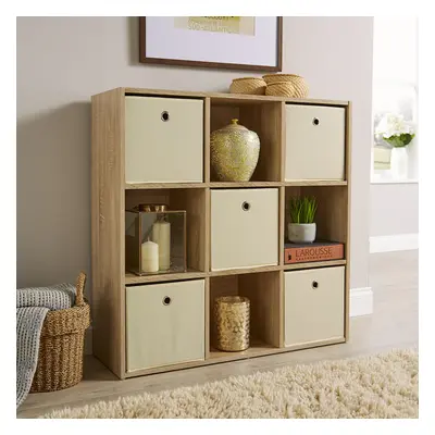 Storage Cube Shelf Bookcase Wooden Display Unit Organiser Sonoma Oak Furniture