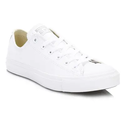 (UK 9) Converse All Star Unisex White Monochrome OX Leather Trainers