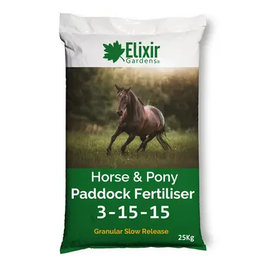 (3-15-15 (20kg), Bag) Elixir Gardens Horse & Pony Paddock fertiliser Slow & Faster Acting Releas