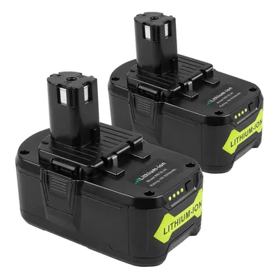 2X For RYOBI P108 ONE+ Plus 8.0Ah 18V Lithium-Ion Battery RB18L50 RB18L40 P104 P107