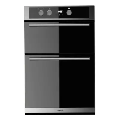 HOTPOINT Class DD2 C IX Electric Double Oven - Stainless Steel & Black, Stainless Steel