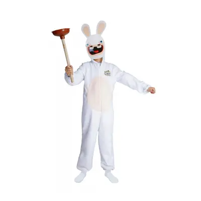 (7-9 years (120/130 cm)) Children's Rabbids costume with mask