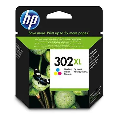 HP F6U67AE 302XL High Yield Original Ink Cartridge, Tri-Colour, Single Pack