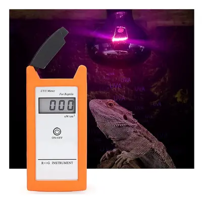 Portable UVA Meter, Silica Gel Material 0?1999 ?W/cmÂ² 3.5-Bit LCD UVA Solar Lamp Tester for Rep