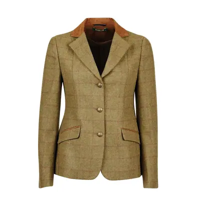 (Brown, Childs 8) Dublin Albany Tweed Suede Collar Tailored Childs Jacket