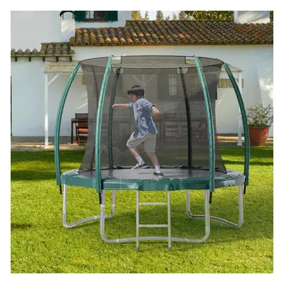 10FT Outdoor Enclosure Trampoline with Ladder