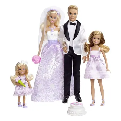 Barbie Wedding Set with Bride and Groom Dolls, Stacie