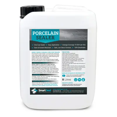 (5 Litres) Smartseal Porcelain Tile Sealer - Breathable, Ultra-Durable Protective Coating for In