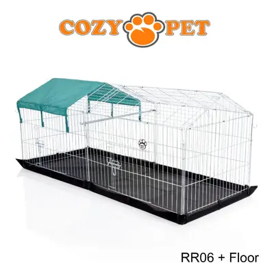 Rabbit Run + Floor Cozy Pet Galvanised for Outdoor Use Guinea Pig RR06+Floor