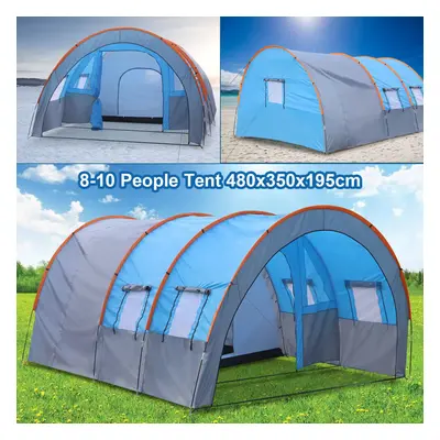 8-10 Person Tunnel Tent Huge Family Tent House for Outdoor Camping