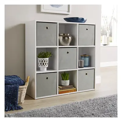 Storage Cube Shelf Bookcase Wooden Display Unit Organiser White