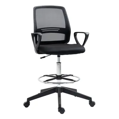 Vinsetto Draughtsman Chair Tall Office Chair with Adjustable Height