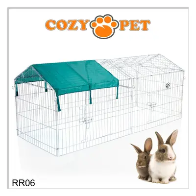 Rabbit Run Cozy Pet Galvanised for Outdoor Use Guinea Pig Playpen Hutch RR06