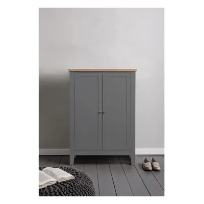 Leines Shoe Storage Cabinet in Charcoal Grey