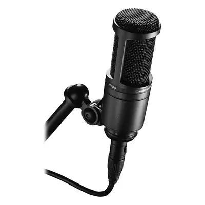 Audio-Technica AT2020 Cardioid Condenser Studio XLR Microphone, Black, Ideal for Project/Home St