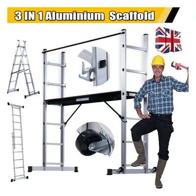 Multi Purpose Aluminium Scaffold Combination Ladder Work Platform Step