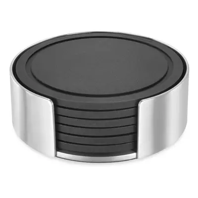 Zack Vetro Coaster Set - Brushed Stainless Steel