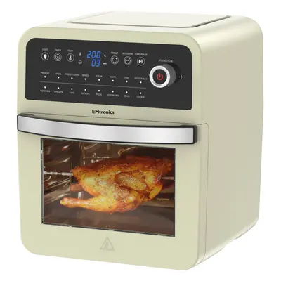 (Cream) EMtronics 12L Digital Air Fryer Oven Combi with Timer