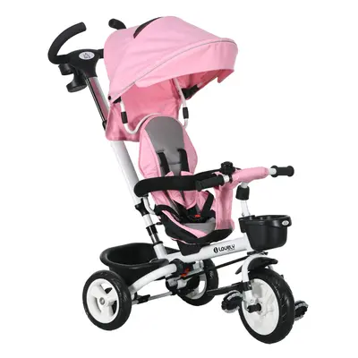 HOMCOM in Trike for Toddler Years with Parent Handle, Pink